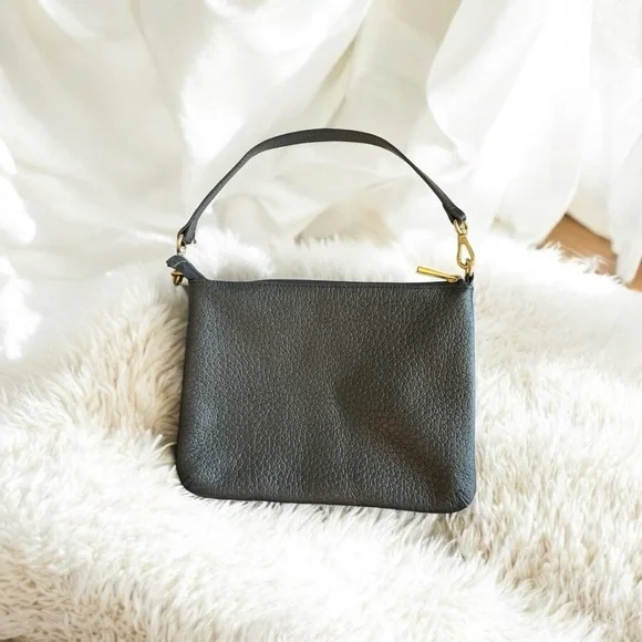 Lodis Black Leather Clutch Wristlet Bag EUC - Picture 2 of 4